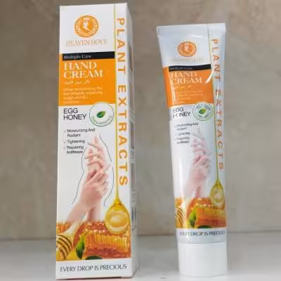 کرم تیوپی دست تخم مرغ عسل