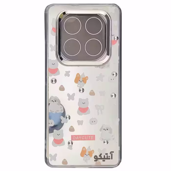قاب Xiaomi Note14 Pro-4G مدل آیینه ای مرواریدی طرحدار- کد41139