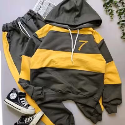 ست هودی شلوار پسرانه جنس تیپ لاکرا درجه یک