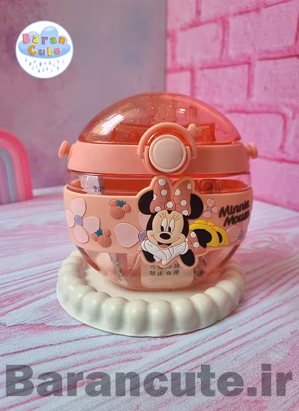قمقمه فانتزی شاین دار گرد طرح مینی موس
