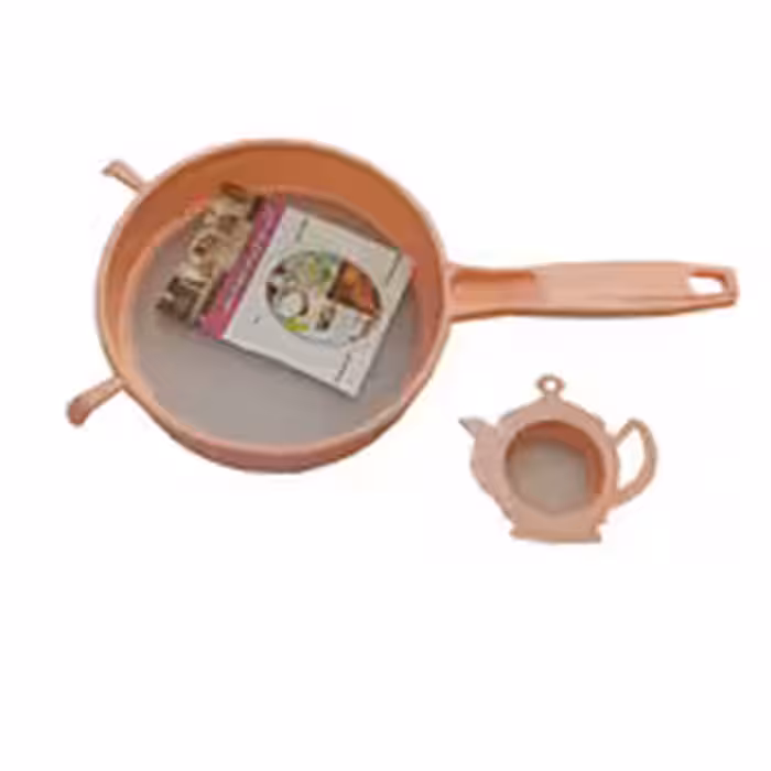 الک دسته دار پلاستیکی به همراه چای صاف کن