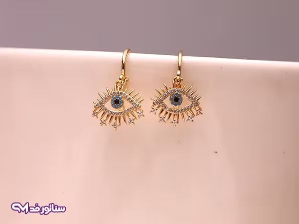 گوشواره طرح چشم نظر G5119