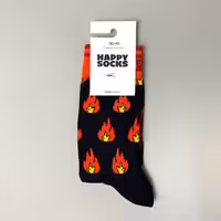 جوراب ساقدار هپی ساکس طرح آتش