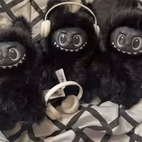 عروسک لبوبو وارداتی سری تمام مشکی