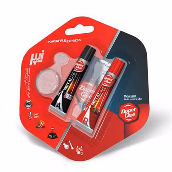 چسب دوقلو زیپر مات وزن 16 گرم