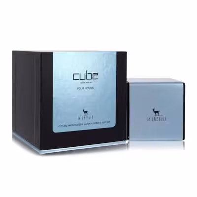 ادوپرفیوم ل غزل Le GAZELLE مدل cube آبی حجم 75 میلی لیتر