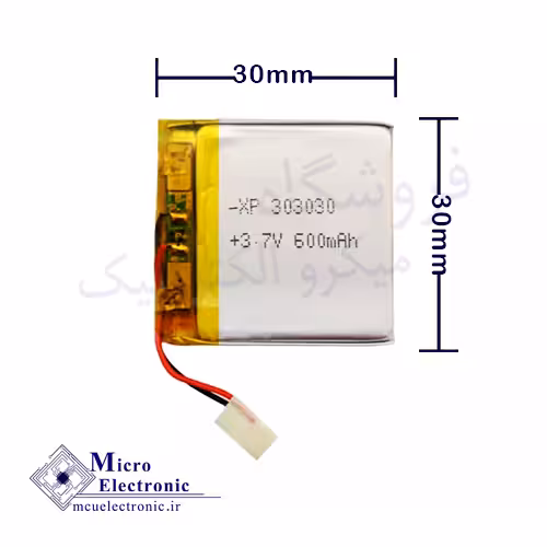 باتری آدامسی 303030 600MA