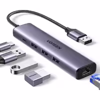 هاب یو اس بی 5 پورت یوگرین  CM475 60554 UGREEN USB