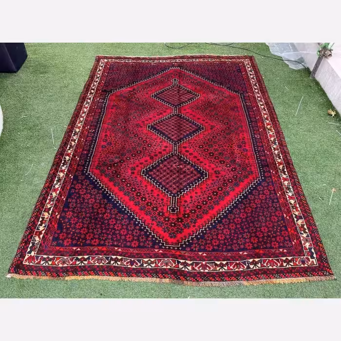 قالی دستبافت  شیراز شش متری /ارسال پسکرایه