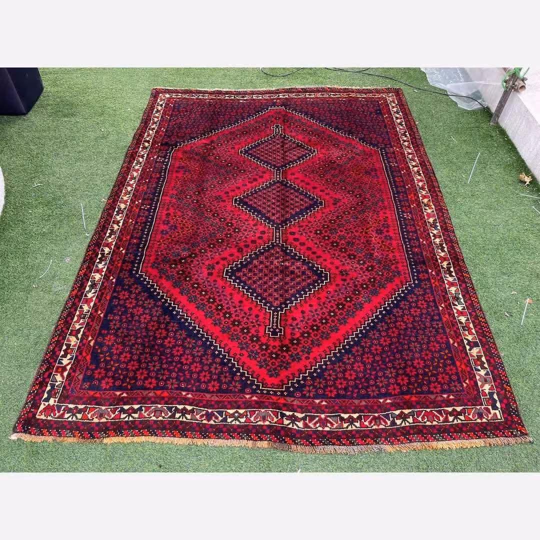 قالی دستبافت  شیراز شش متری /ارسال پسکرایه