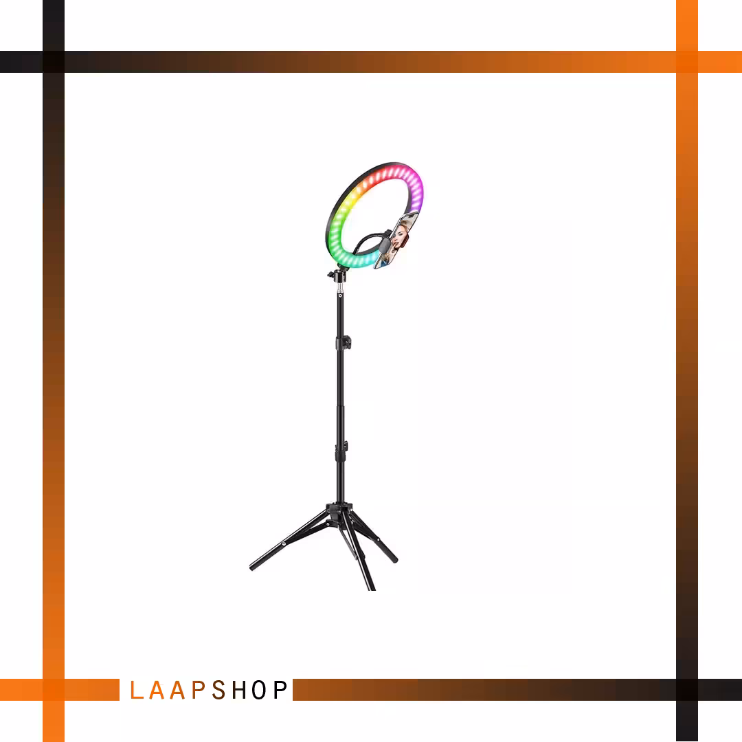 رینگ لایت مدل MJ33-RGB   پایه دومتری