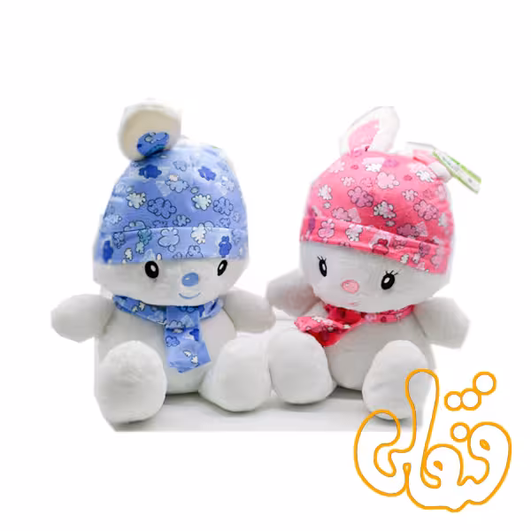 عروسک خرگوش کلاه دار فانتزی 100103