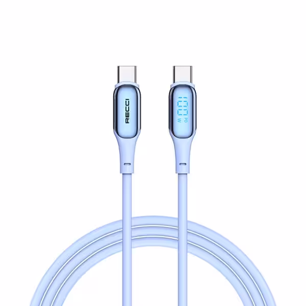 کابل سوپر فست شارژ تایپ سی به تایپ سی PD100W رسی مدل RS17CC