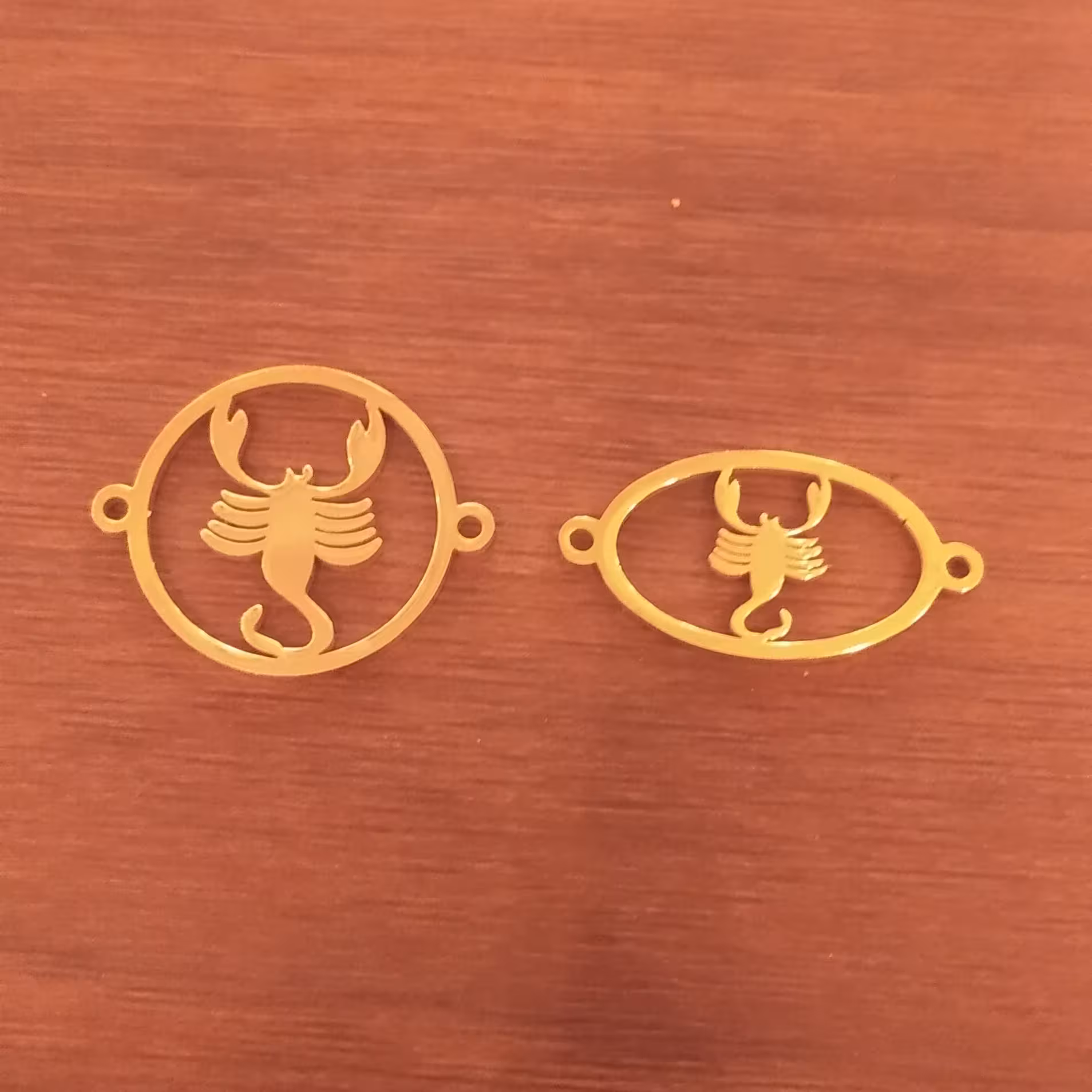 ست 2 مدل پلاک استیل دوطرفه عقرب