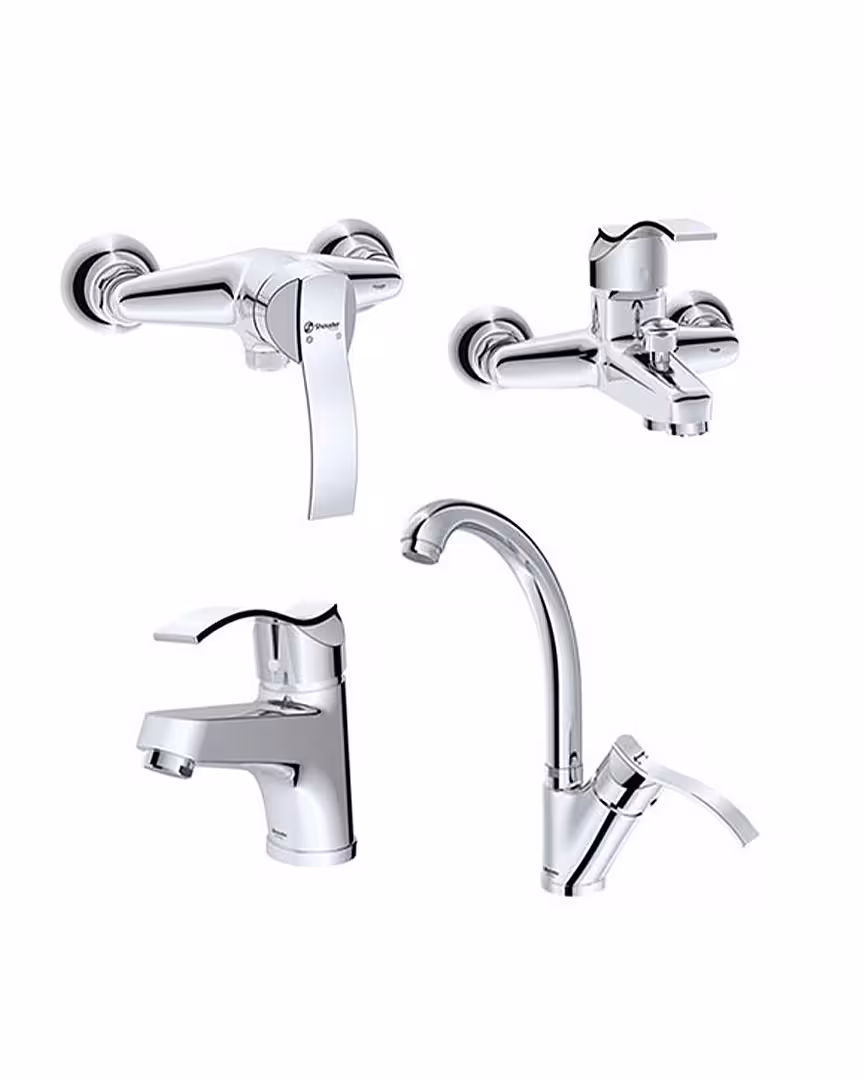 ست چهار تکه شیرآلات شودر مدل اپال