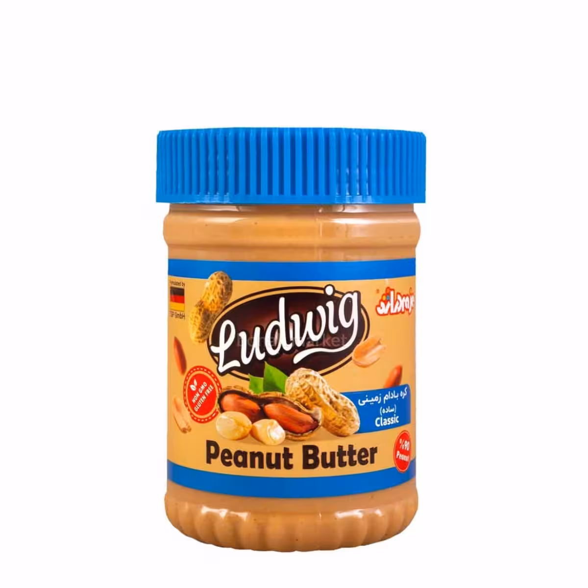 کره بادام زمینی ساده لودویگ 350 گرمی