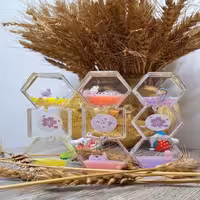 ساعت شنی (روغنی)  طرح شیش ضلعی مدل T3