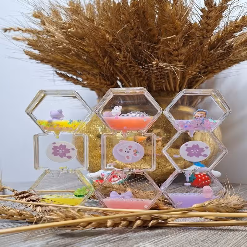 ساعت شنی (روغنی)  طرح شیش ضلعی مدل T3