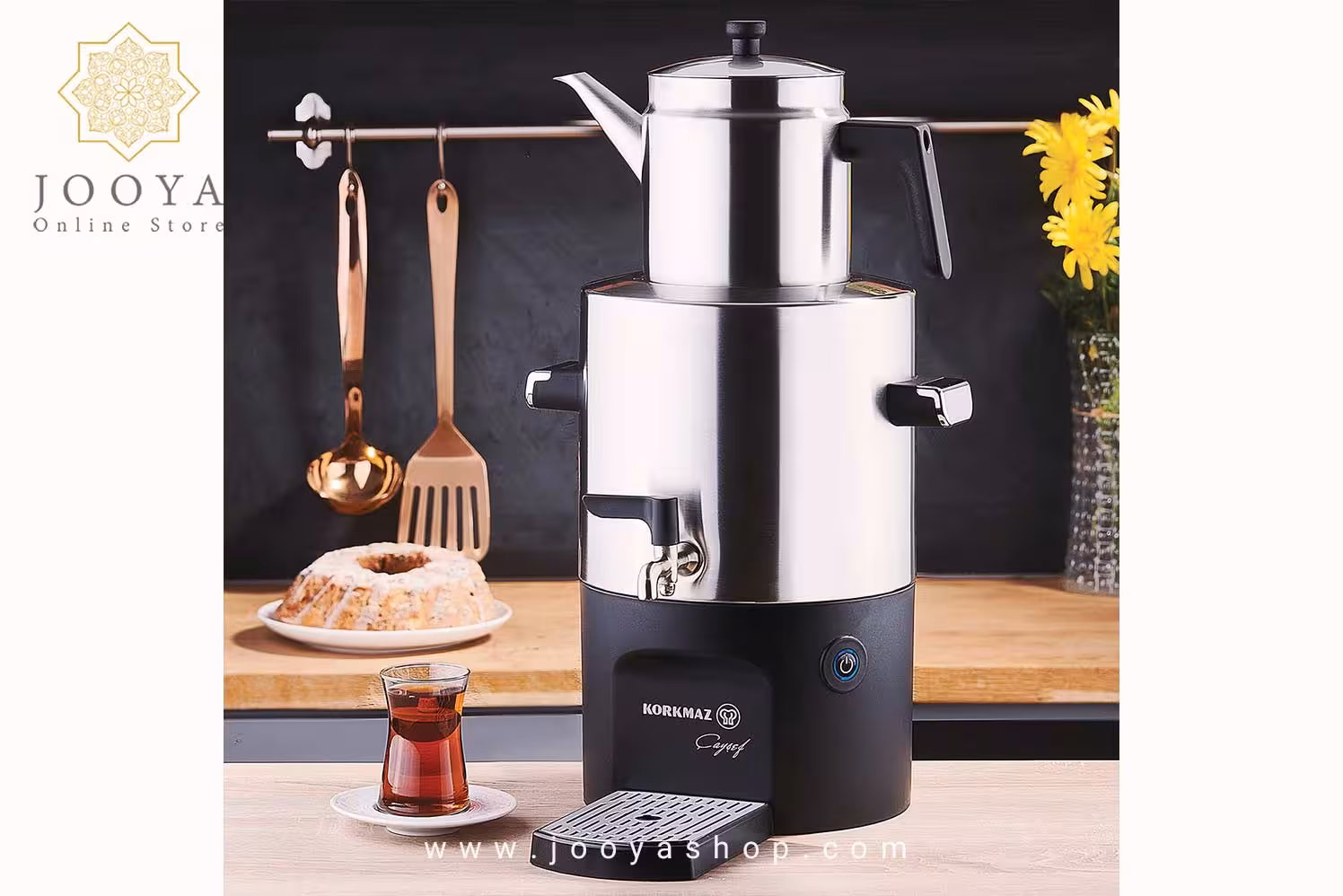 سماور برقی 2000 وات چای شف کرکماز