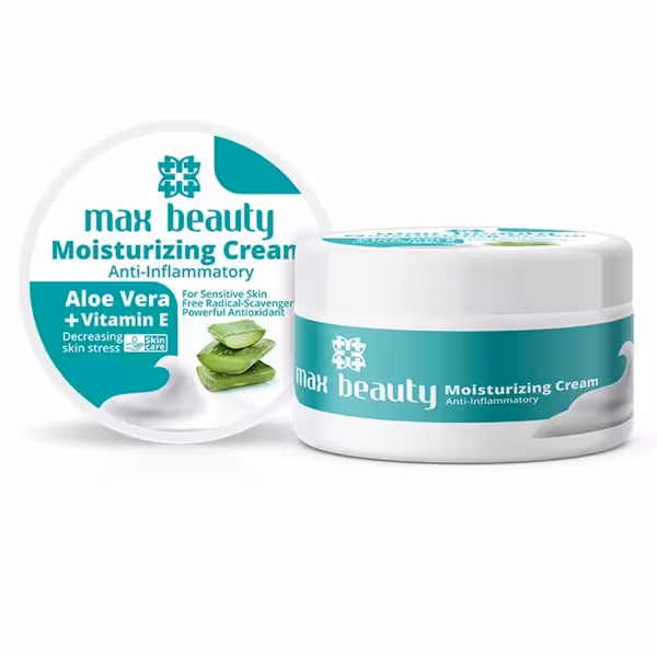 کرم مرطوب کننده کاسه ای آلوئه ورا مکس بیوتی 250 میلی لیتر | Max Beauty AloeVera Moisturizing Cream 250ml