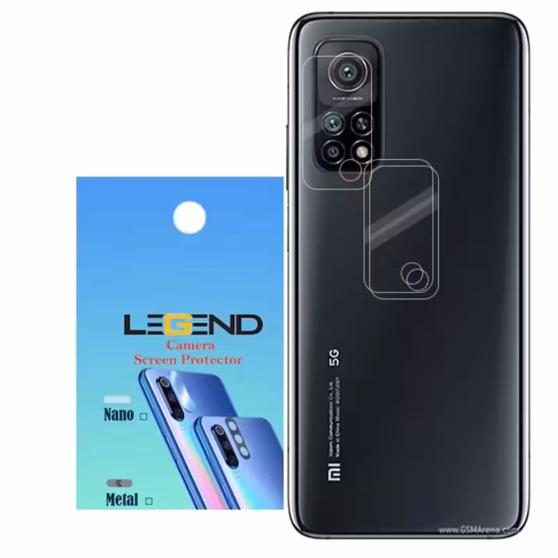 محافظ لنز دوربین لجند مدل نانو گلس مناسب برای موبایل شیائومی Mi 10T بسته 3 عددی