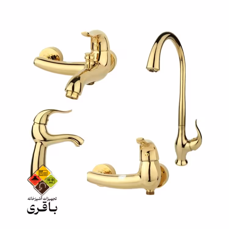 ست شیرآلات راسان مدل اکتاو طلامات