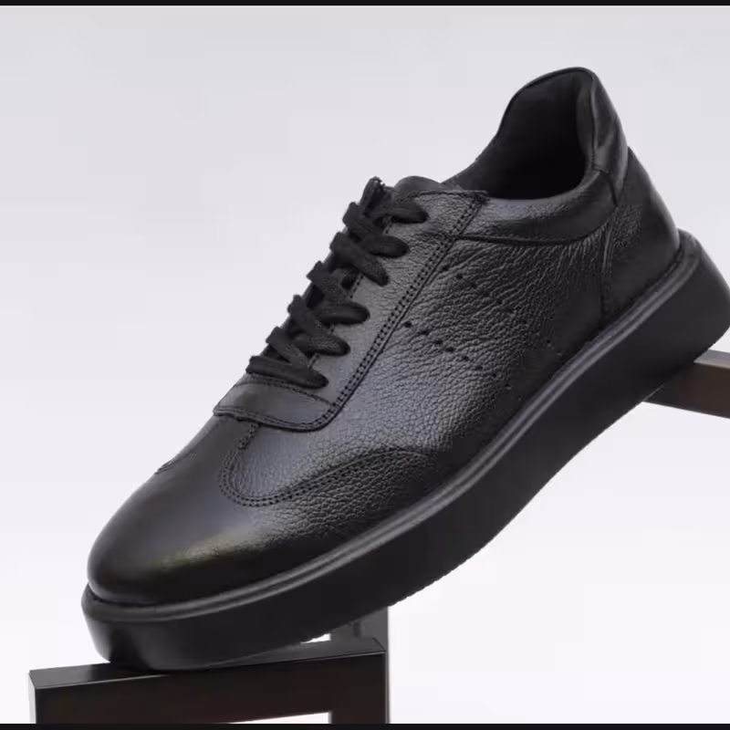 کفش چرم مردانه ونس کد VN030BK رنگ مشکی