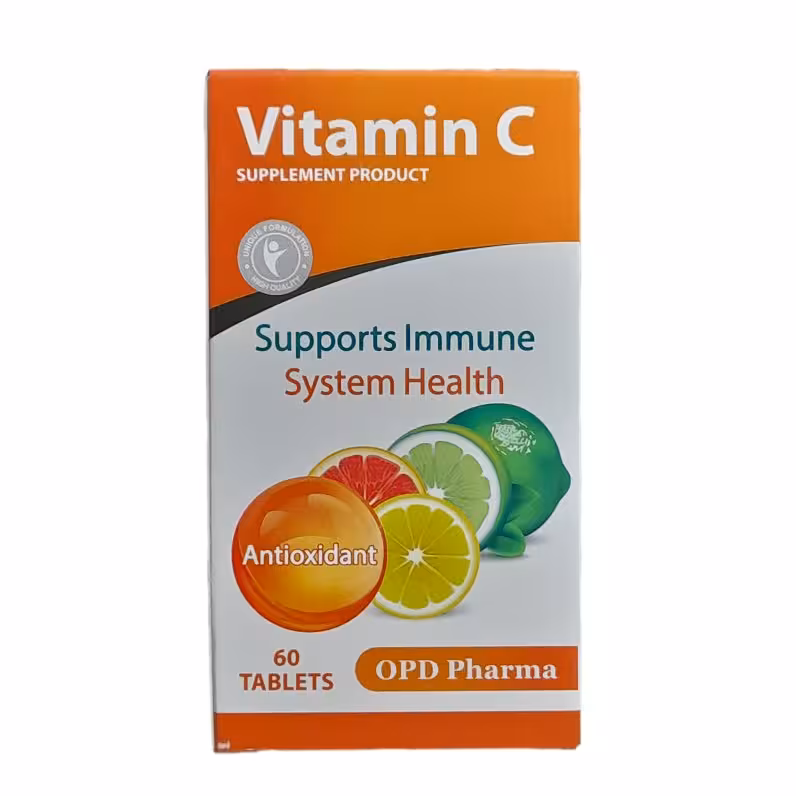 مکمل ویتامین ث آنتی اکسیدان و حفظ سلامت سیستم ایمنی بدن 500 میلی گرم بسته 60 عدد