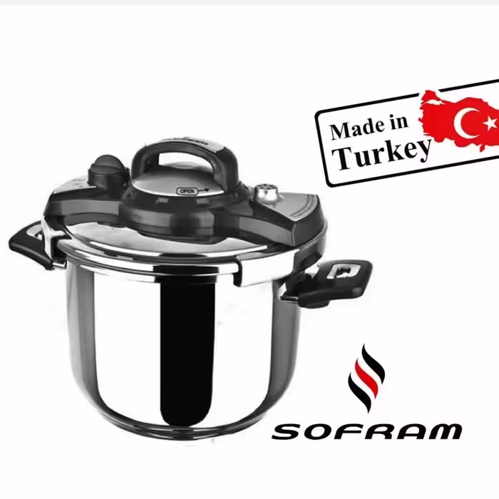 زودپز 8 لیتری سوفرام ترکیه مدل نستا مشکی