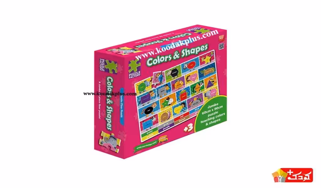 پازل اشکال و رنگ‌ها n2 زرین تویز