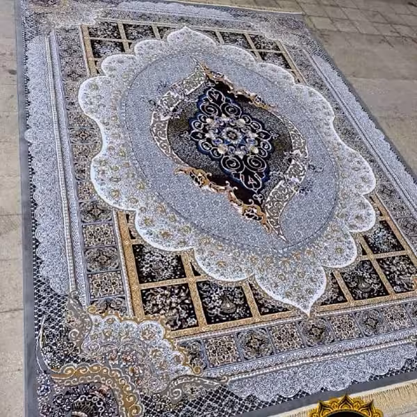 فرش ماشینی4متری کاشان 440شانه نقشه مانلی فیلی(ارسال رایگان).