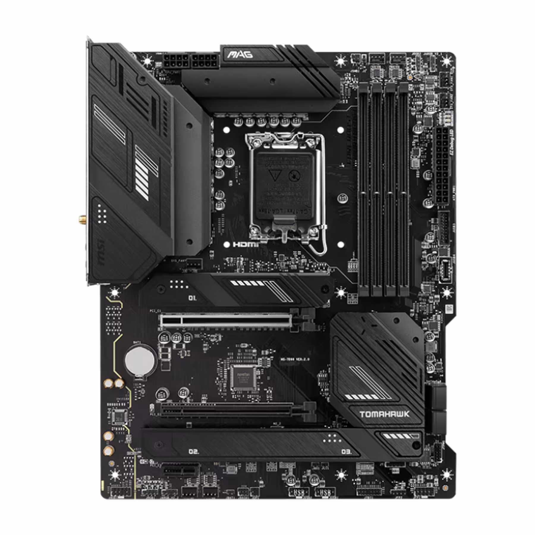مادربرد MSI MAG B760 TOMAHAWK WIFI – DDR5، LGA1700، Wi-Fi 6E، PCIe 5.0