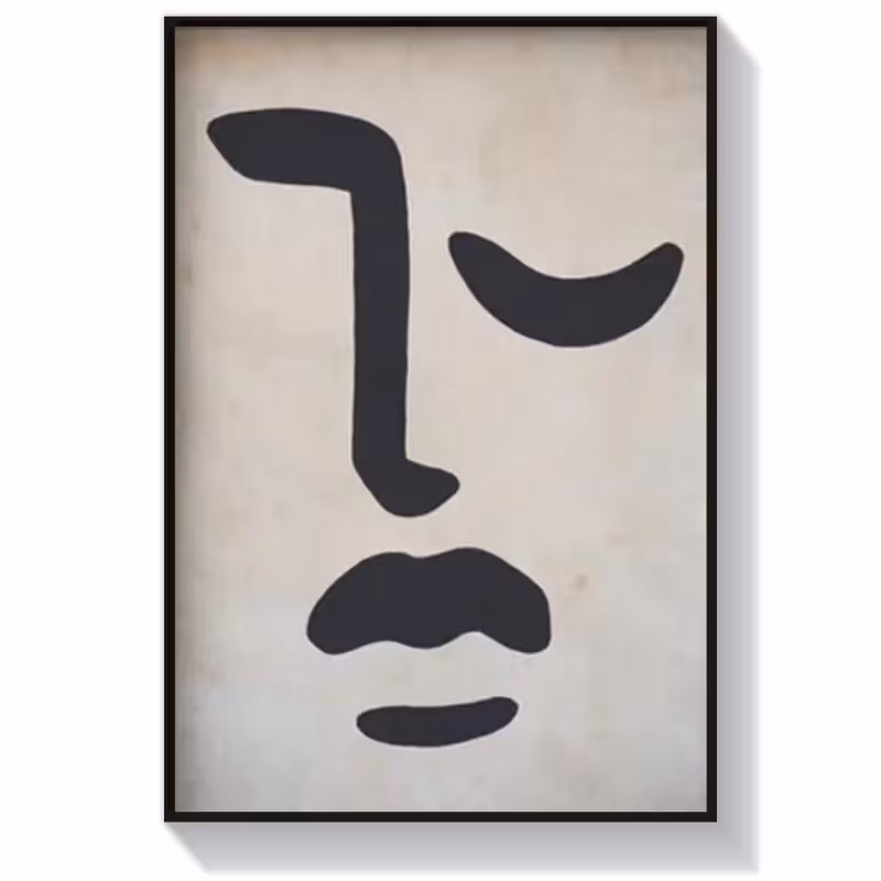 تابلو دکوراتیو انتزاعی طرح پرتره کد 171