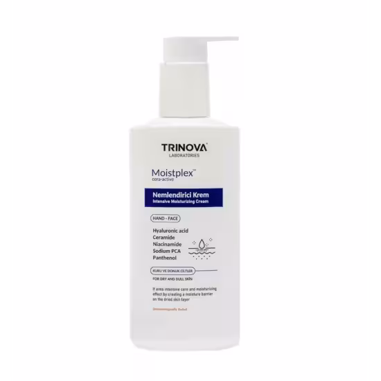 کرم دست و صورت آبرسان و ضد لک ترینوا TRINOVA مدل MOISTPLEX حجم 200 میل