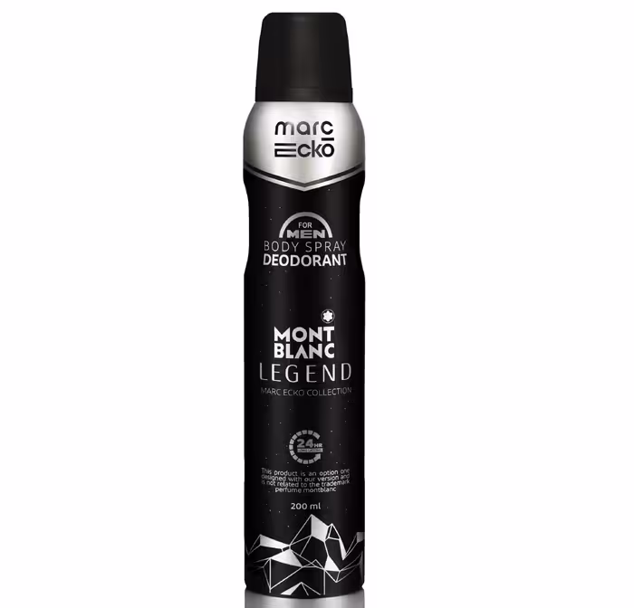 اسپری بدن مردانه مارک اکو مدل مونت بلک لیجند MONT BLANC LEGEND حجم 200 میل marc ecko