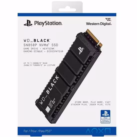 اس اس دی Western Digital 2TB SN850P NVMe SSD for PS5