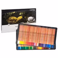 مدادرنگی72رنگ جعبه فلزی آبرنگی لیرا کد2011720