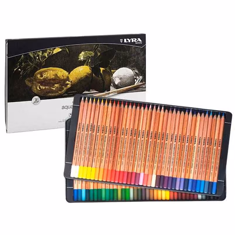 مدادرنگی72رنگ جعبه فلزی آبرنگی لیرا کد2011720