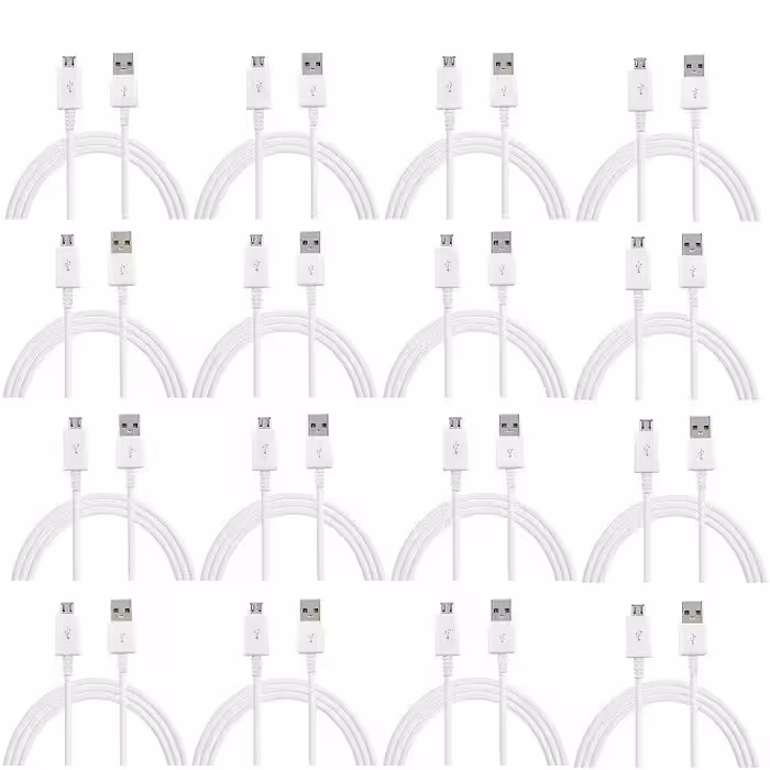 کابل تبدیل USB به microUSB کد 454874 طول 1.2 متر بسته 16 عددی