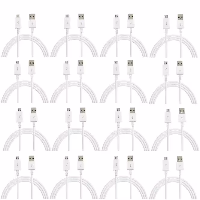 کابل تبدیل USB به microUSB کد 454874 طول 1.2 متر بسته 16 عددی