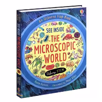 An usborne flap book See inside the microscopic world