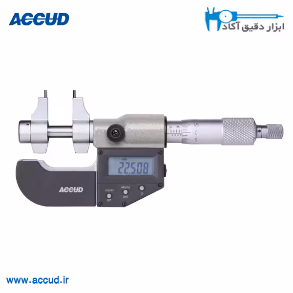 میکرومتر دیجیتال داخل 50-25 میلی متر Accud (آکاد) مدل 356-002-01