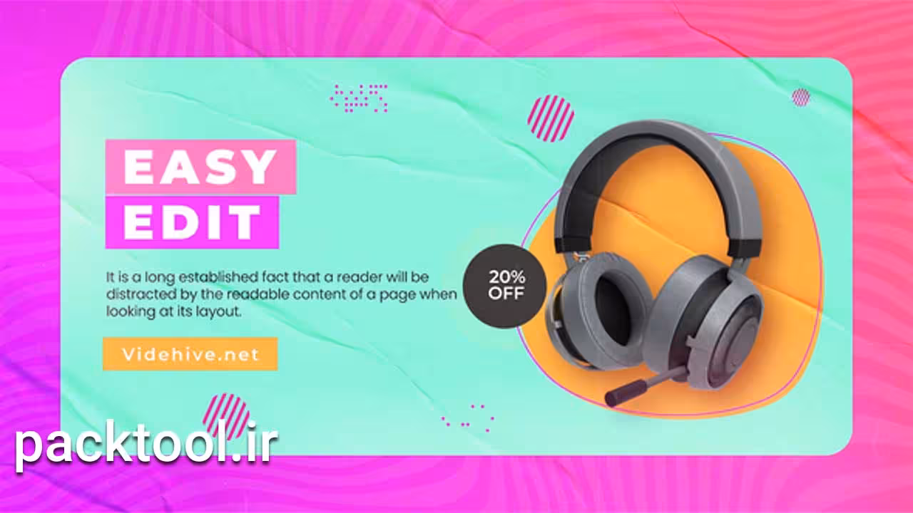 پروژه افتر افکت پرومو فروش ویژه محصولات Product Promo Advertisment - پک تول