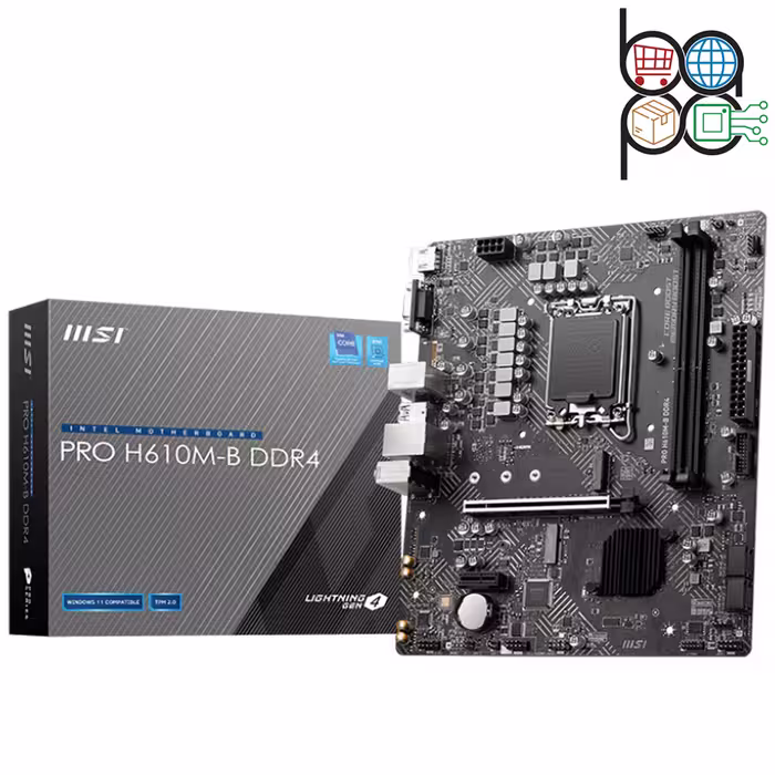 مادربرد کامپیوتر، برند MSI، مدل PRO H610M-B DDR4