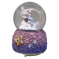 گوی موزیکال مدل دختر و آهو پمپی باطری خور