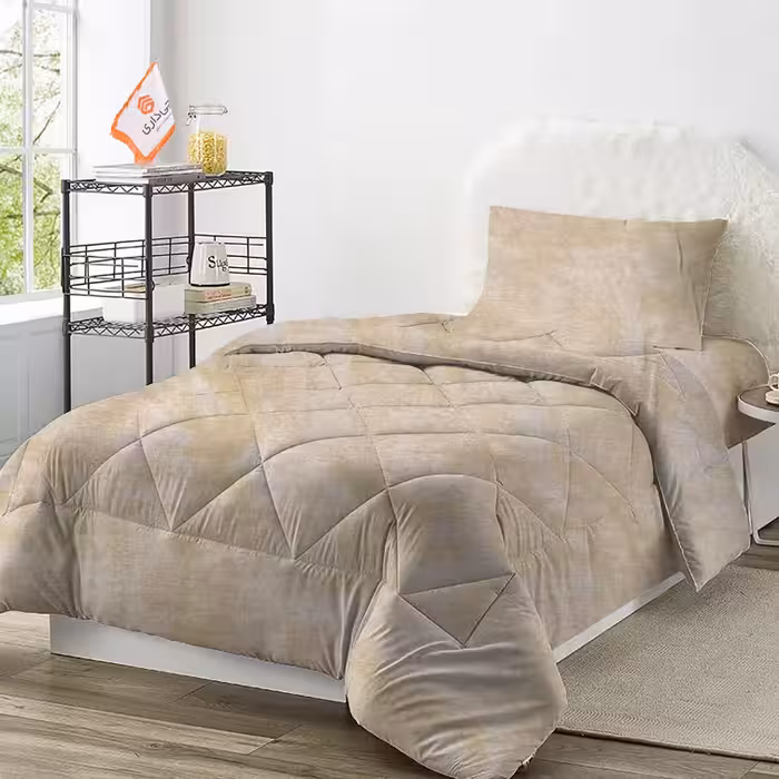 روتختی ترک طرح پتینه کرم یک نفره سه تکه