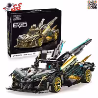 لگو ماشین لامبورگینی جی تی Lamborghini Gt مشکی طلایی برند مویو MOYU 88007C
