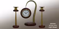 ست ساعت و شمعدان آرتمیس کد 1010 و 1015 light brown قهوه ای روشن