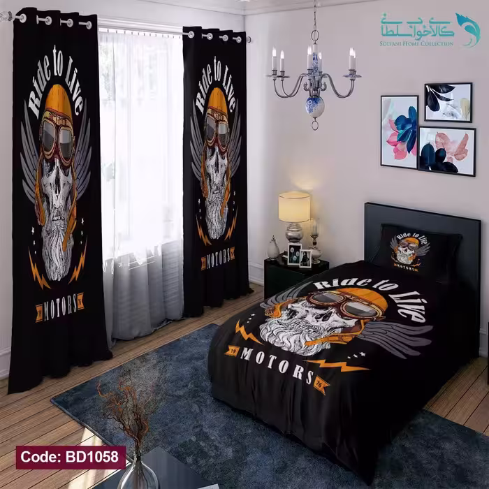 روتختی طرح اسکلت موتورسوار یکنفره کد BD1058