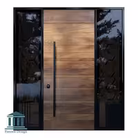 درب ورودی چوبی مدرن کد 1085